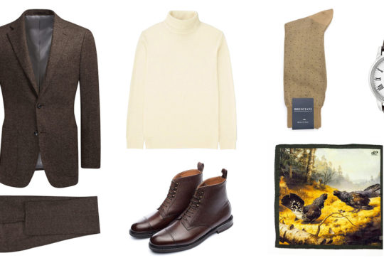 1 SUIT, 5 WAYS : THE BROWN WOOL SUIT